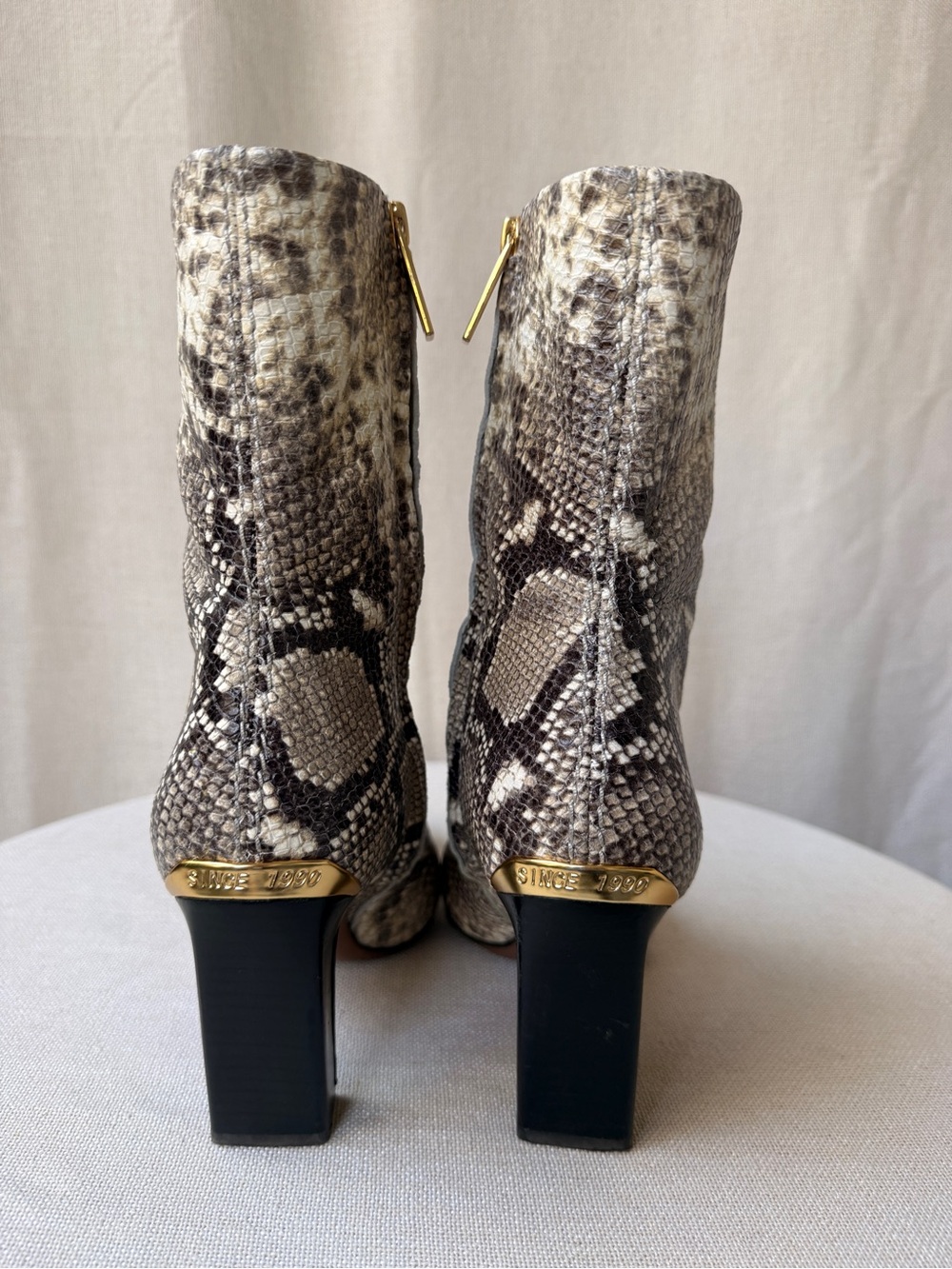 Python-Print High Ankle Boot in Grey - Picture 4 of 6